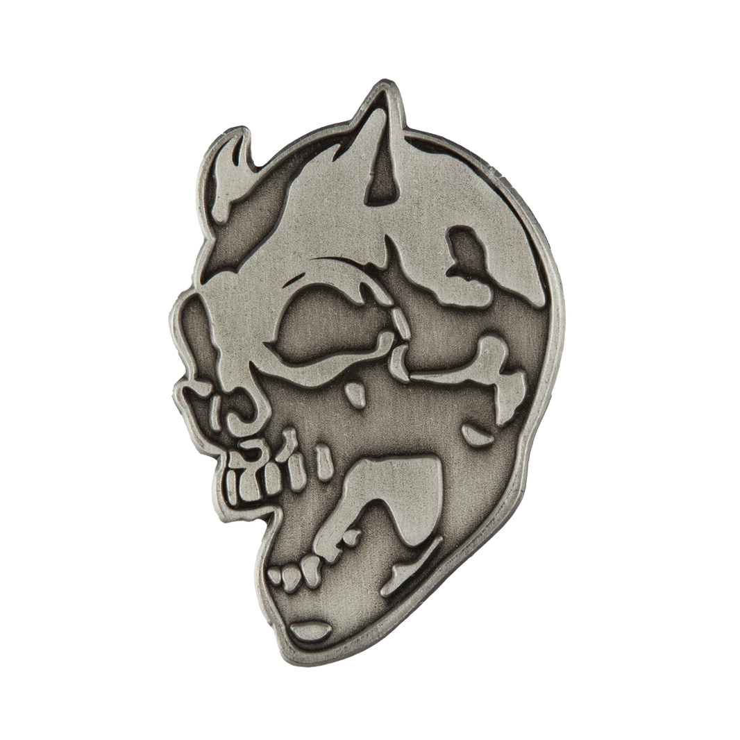 TC RIDING SKULL BROOCH
