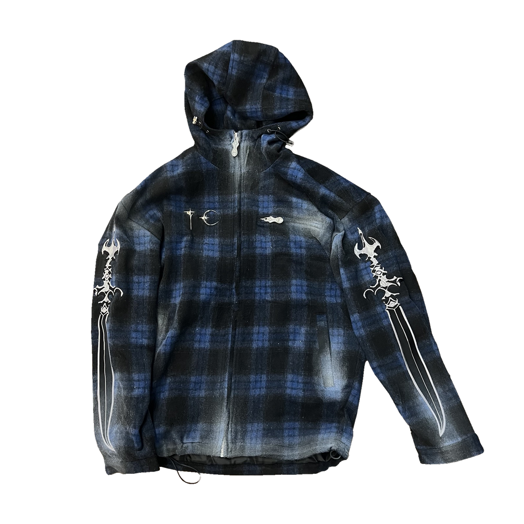 Arab Sword Flannel Zip-up