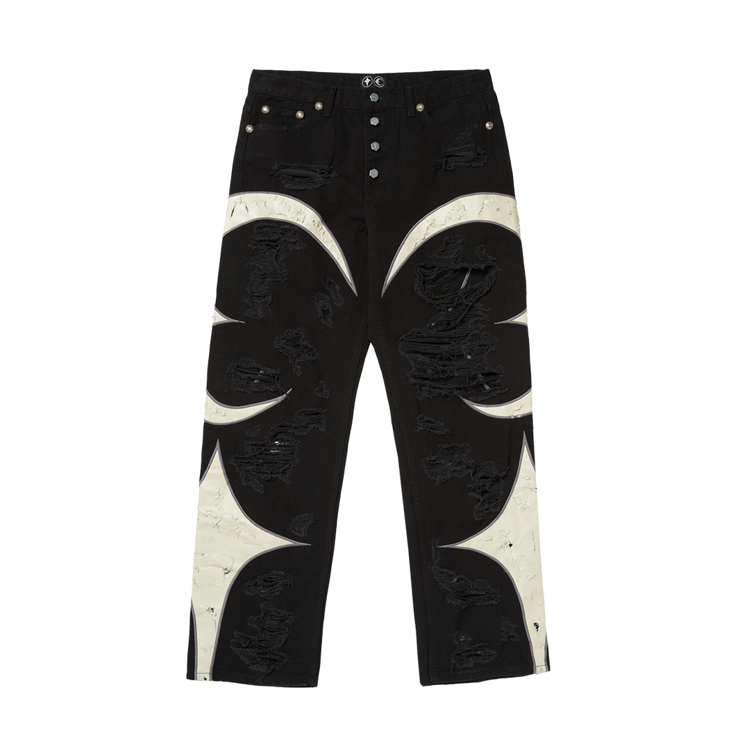 TC Leather Washing Denim Pants (War Ver.)