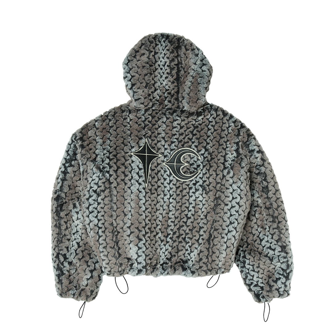 TC Wavy Leopard Fur Jacket