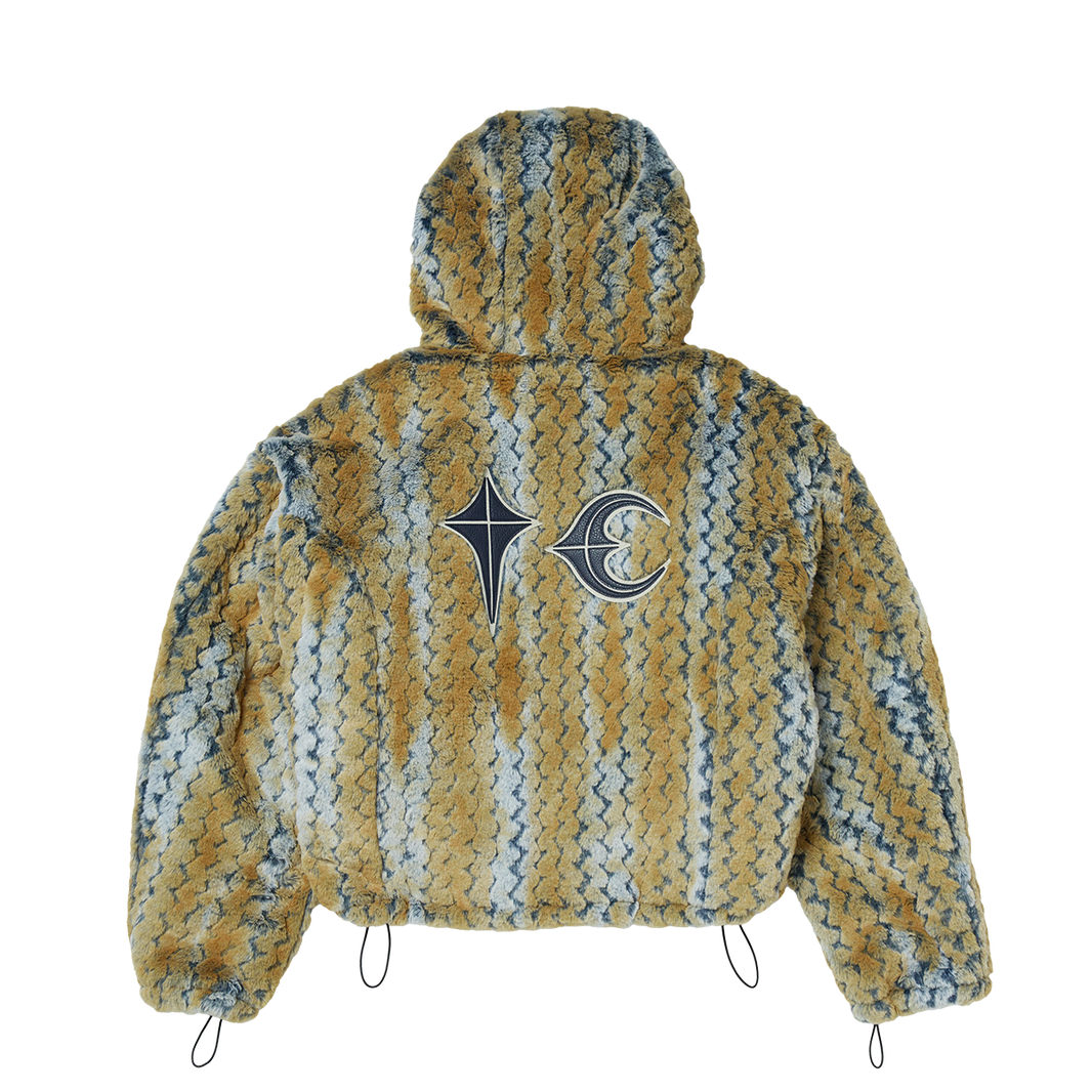 TC Wavy Leopard Fur Jacket