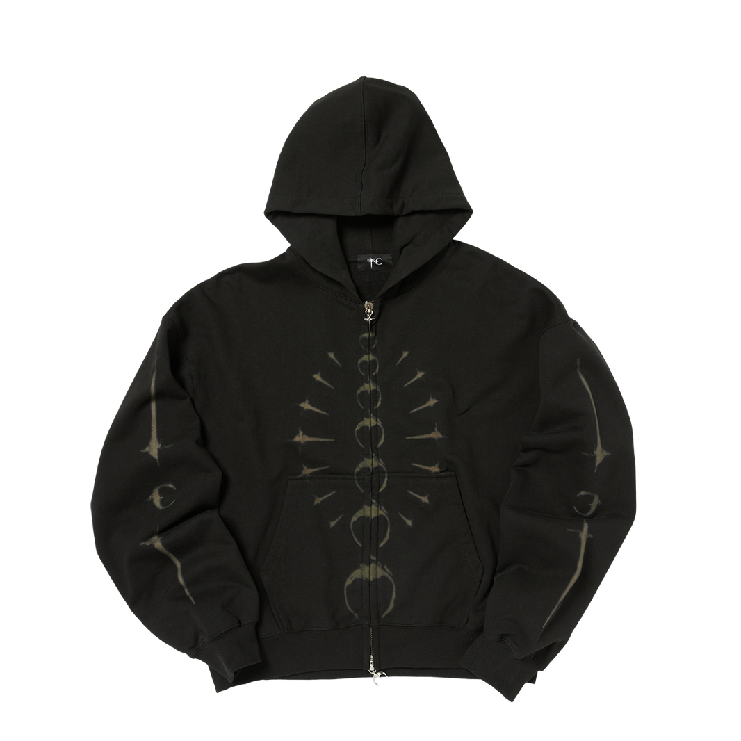 TC RIBCAGE ZIP-UP HOODIE
