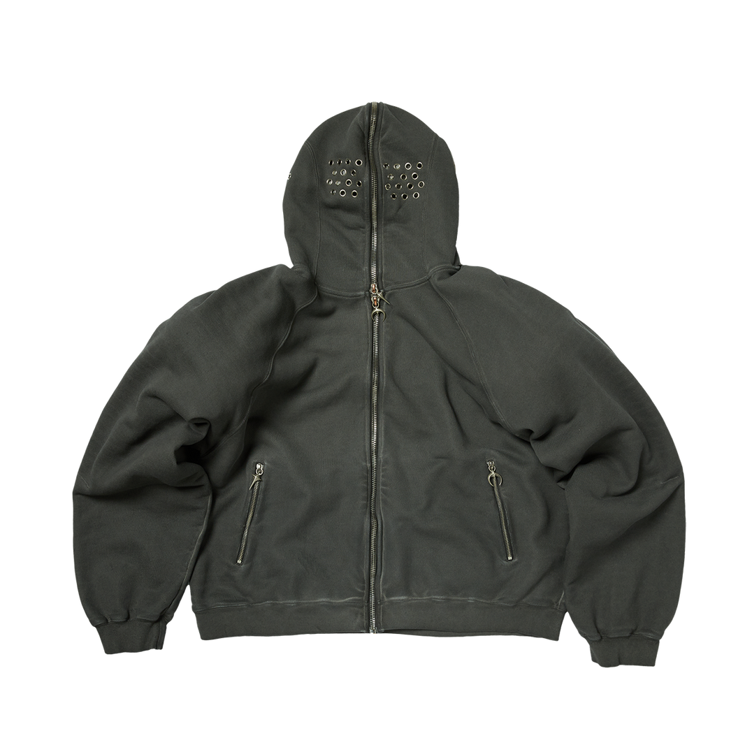 BULK SHOULDER GLADIATOR ZIP-UP HOODIE