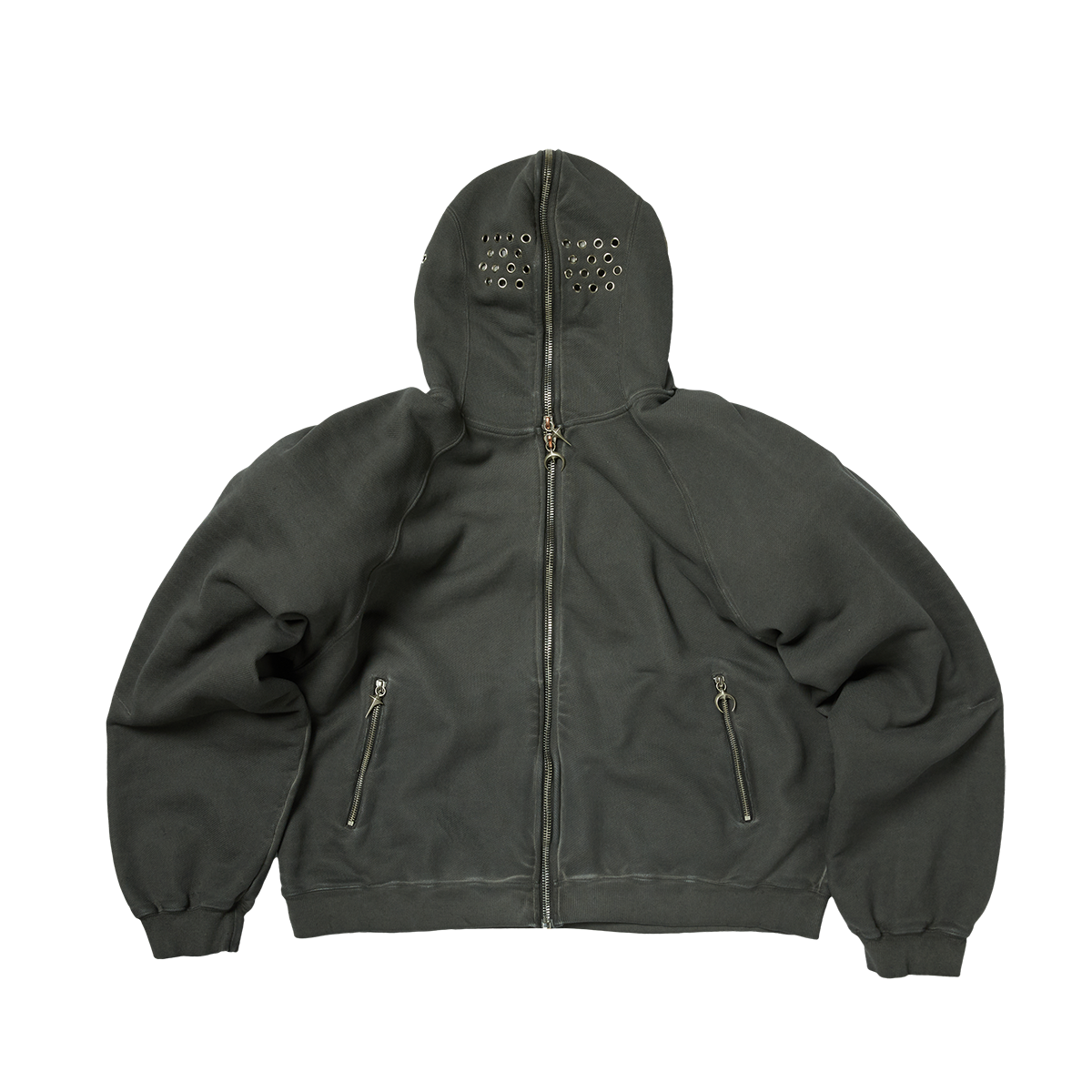BULK SHOULDER GLADIATOR ZIP-UP HOODIE