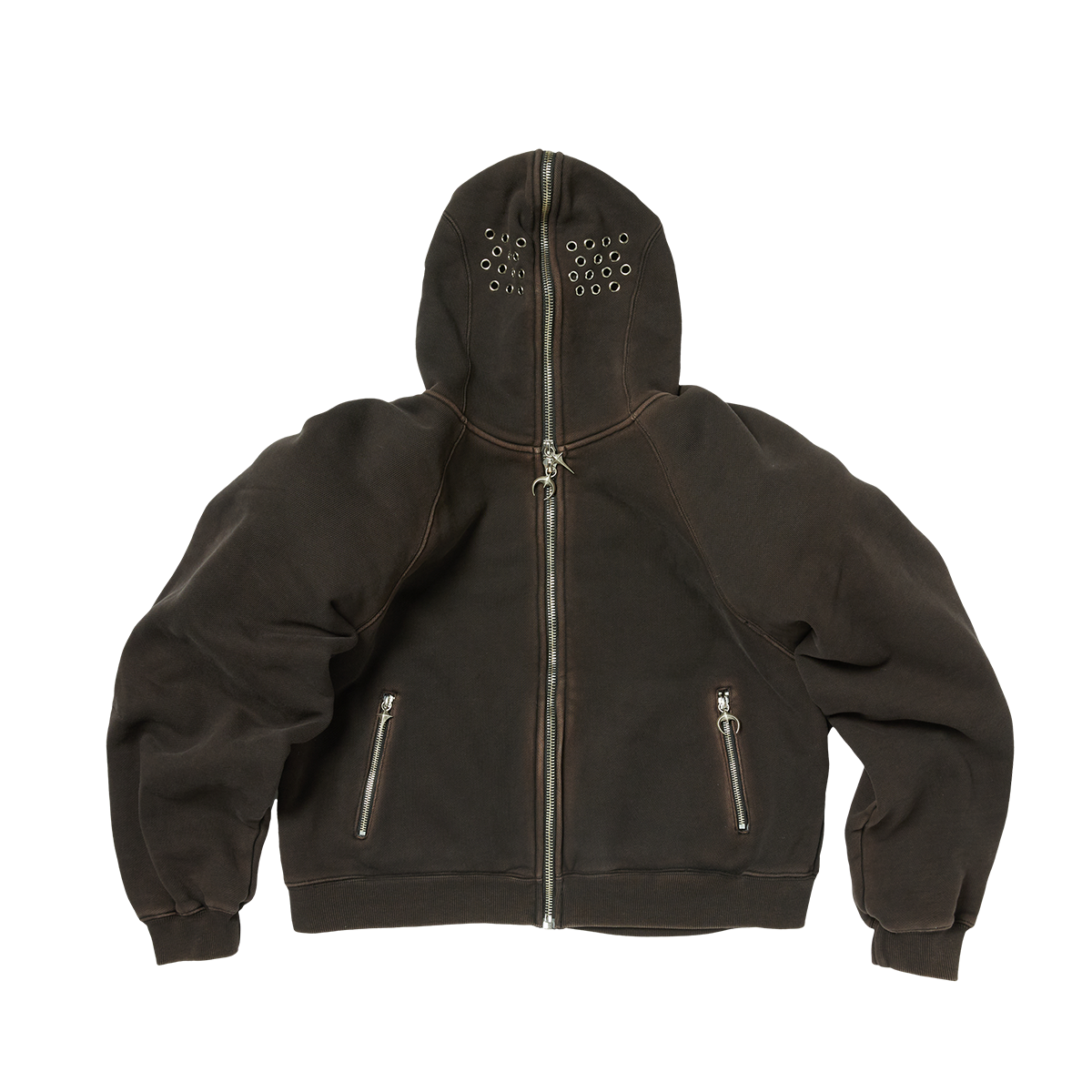 BULK SHOULDER GLADIATOR ZIP-UP HOODIE