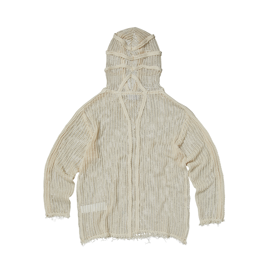 TC LINE MESH KNIT HOODIE