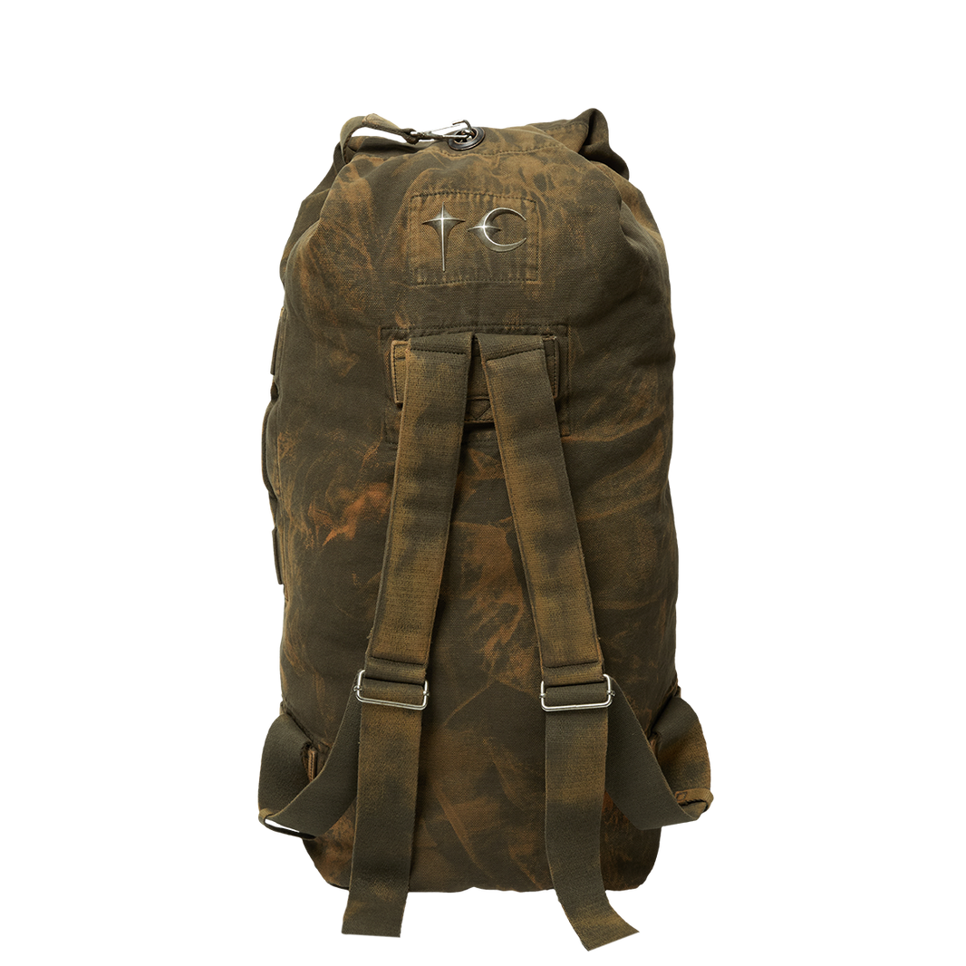 TWO TONE WASHED CANVAS DUFFLE BAG