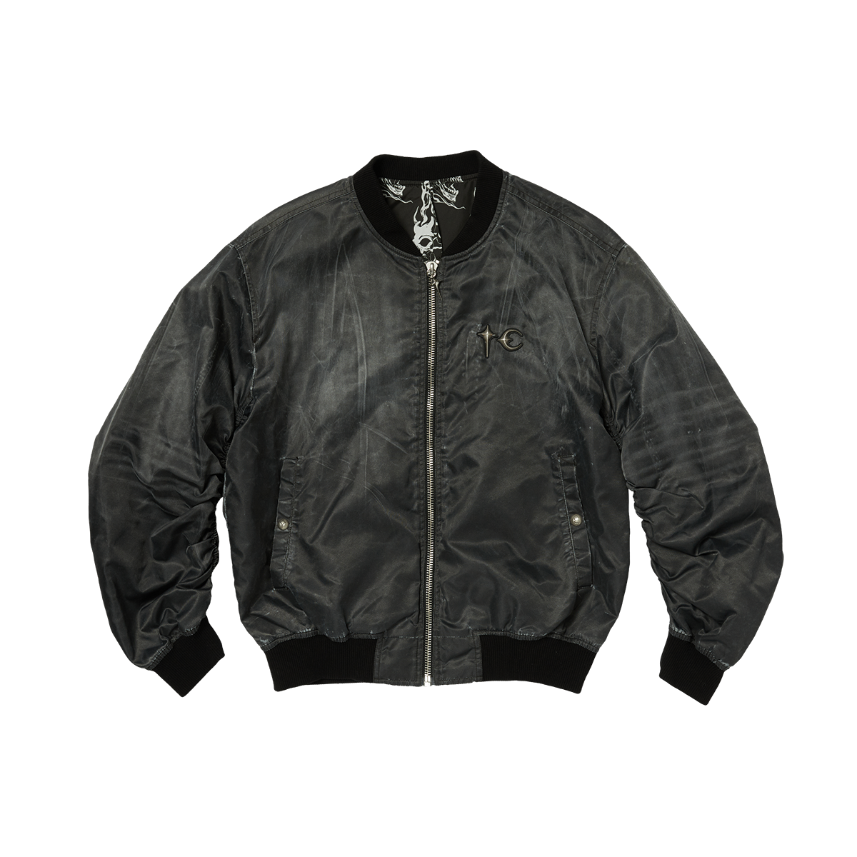 JAMONG TWO TONE WASHED MA-1 JACKET