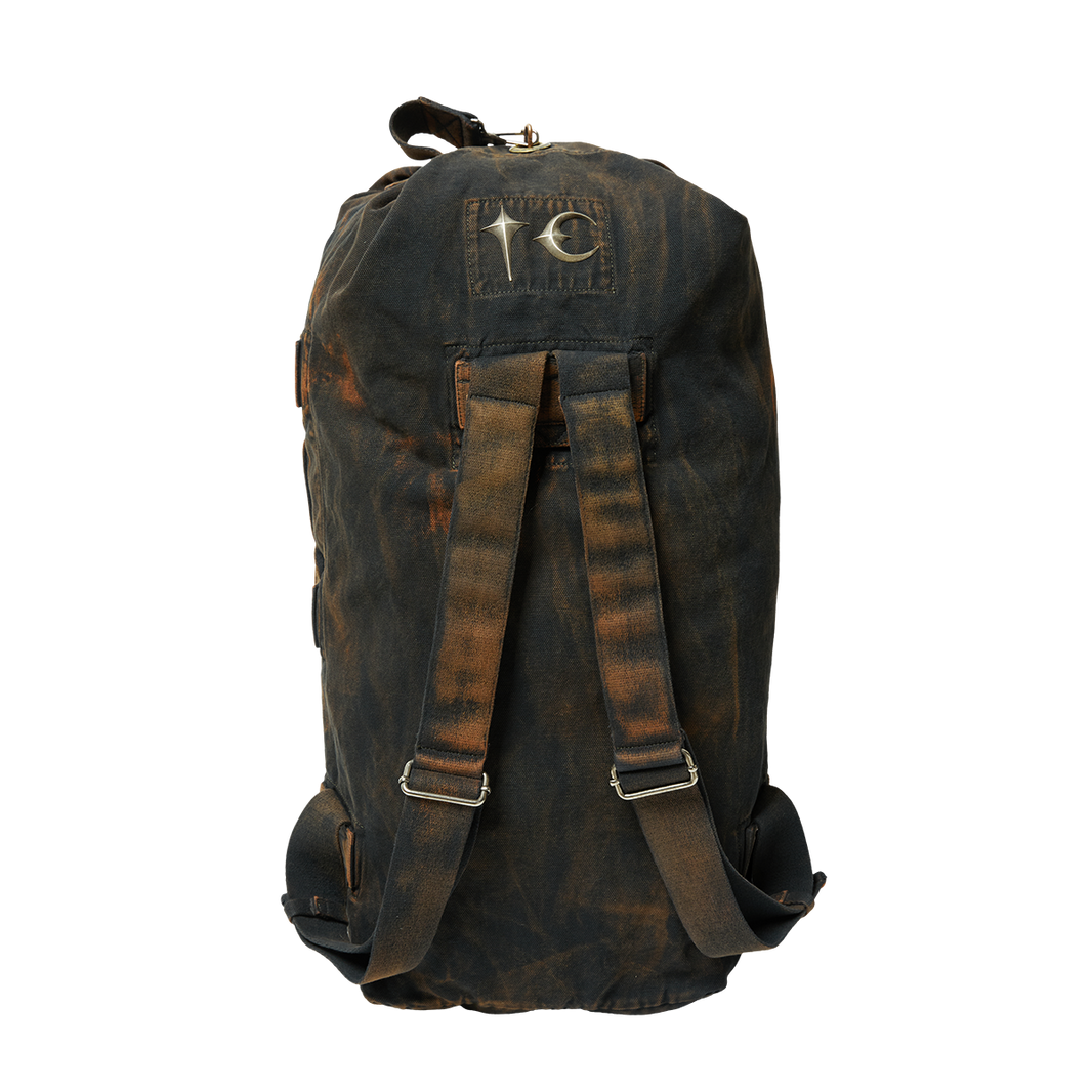 TWO TONE WASHED CANVAS DUFFLE BAG