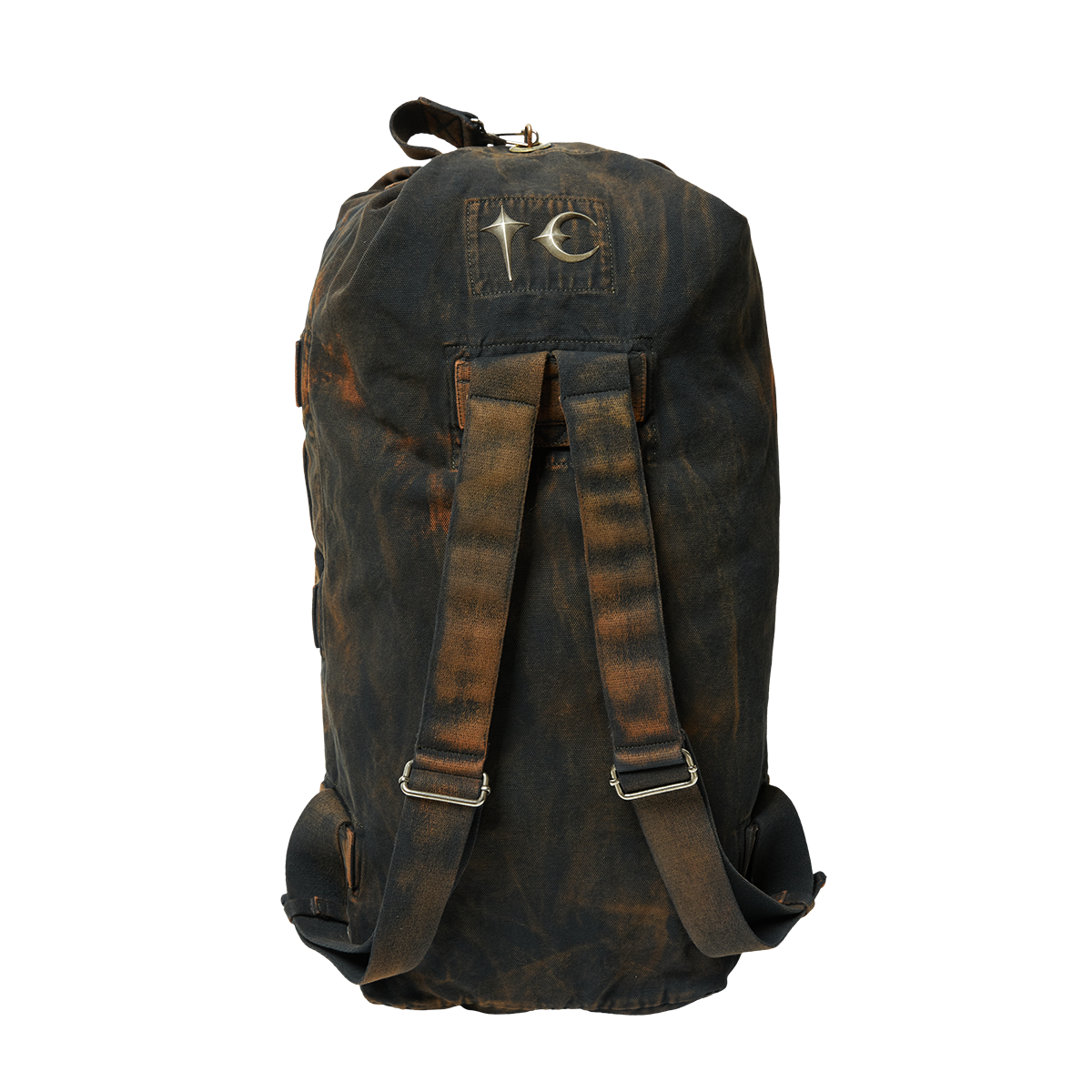 TWO TONE WASHED CANVAS DUFFLE BAG