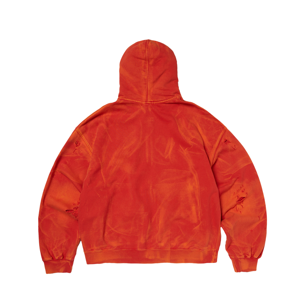 TC TWO TONE WASHED ZIP-UP HOODIE