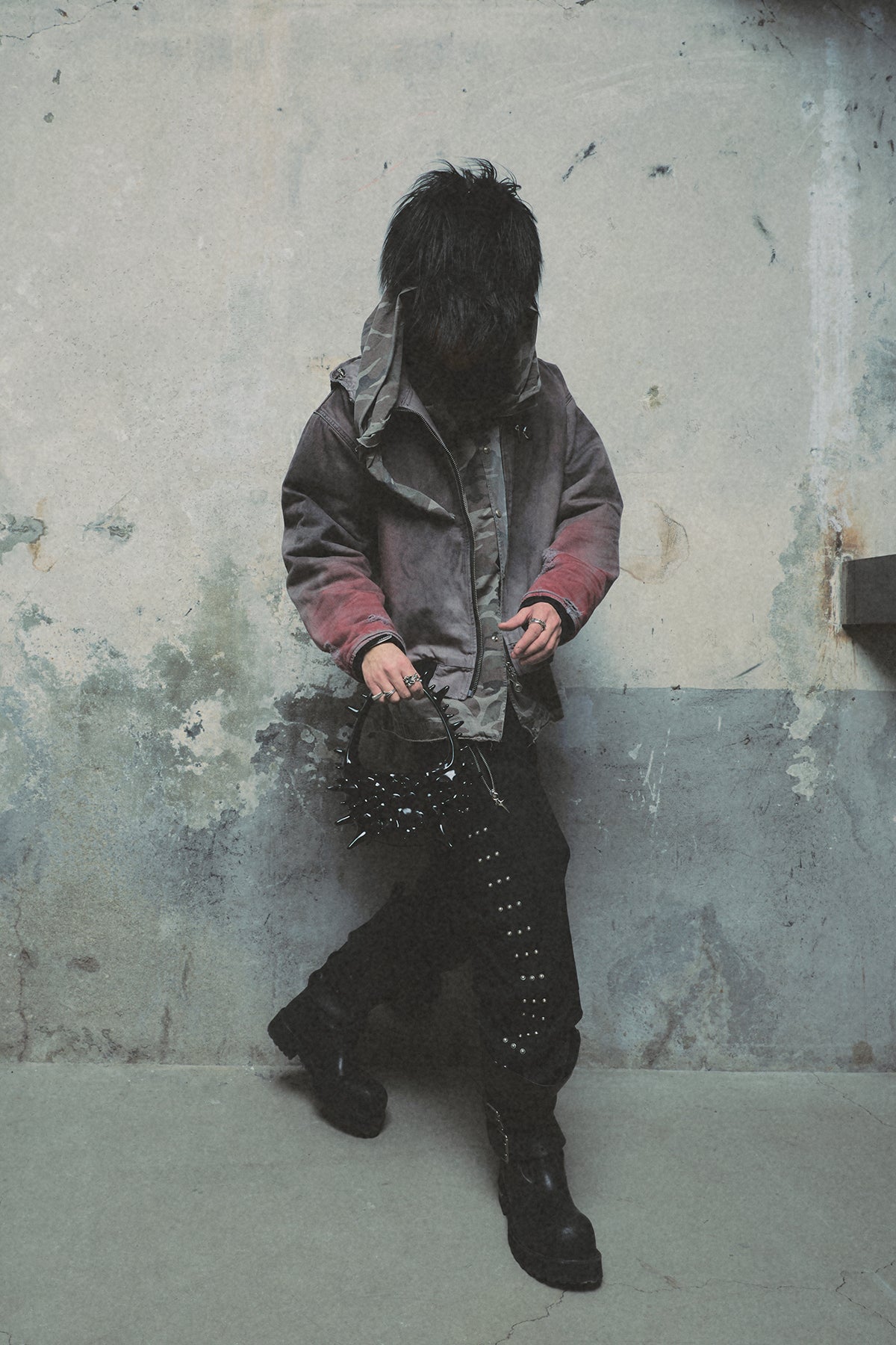THREE RIDING SKULL VINTAGE JACKET