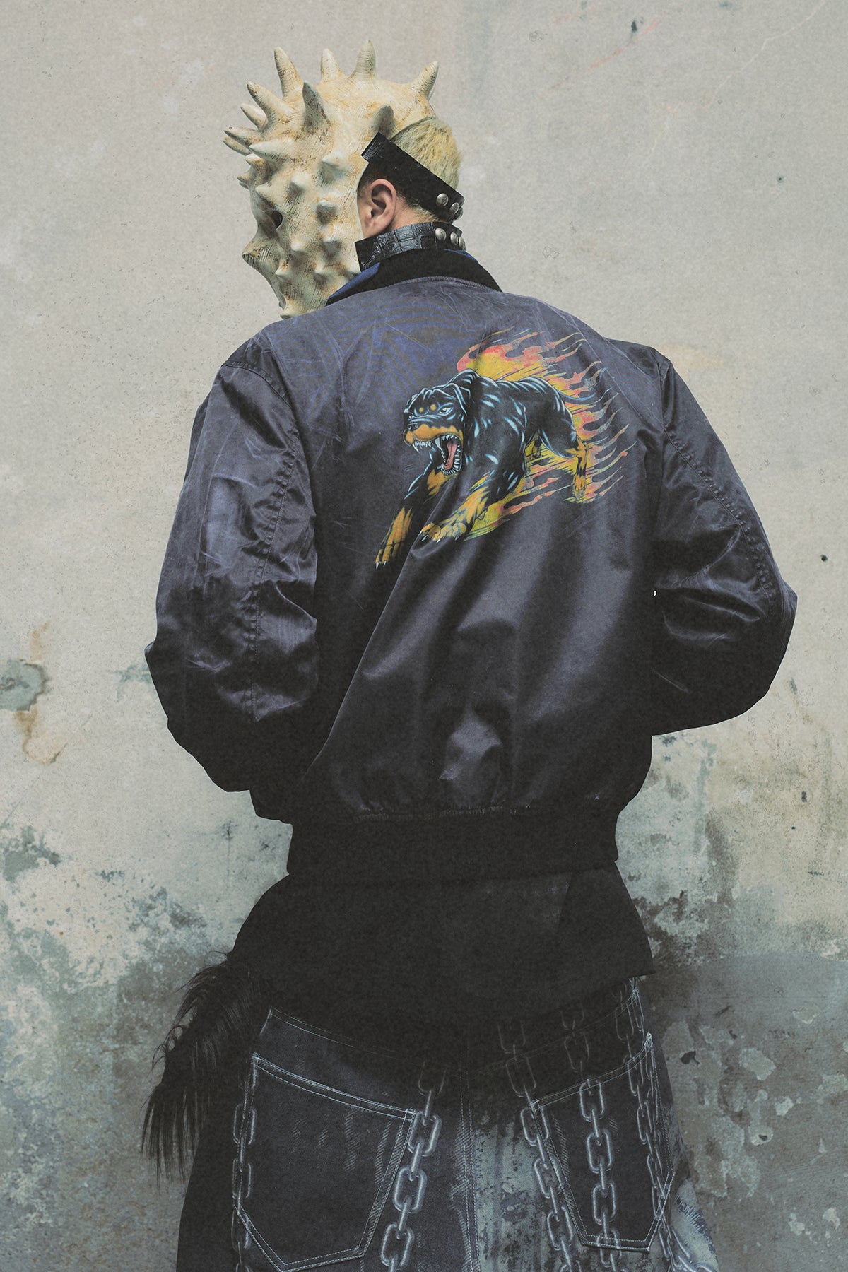 JAMONG TWO TONE WASHED MA-1 JACKET