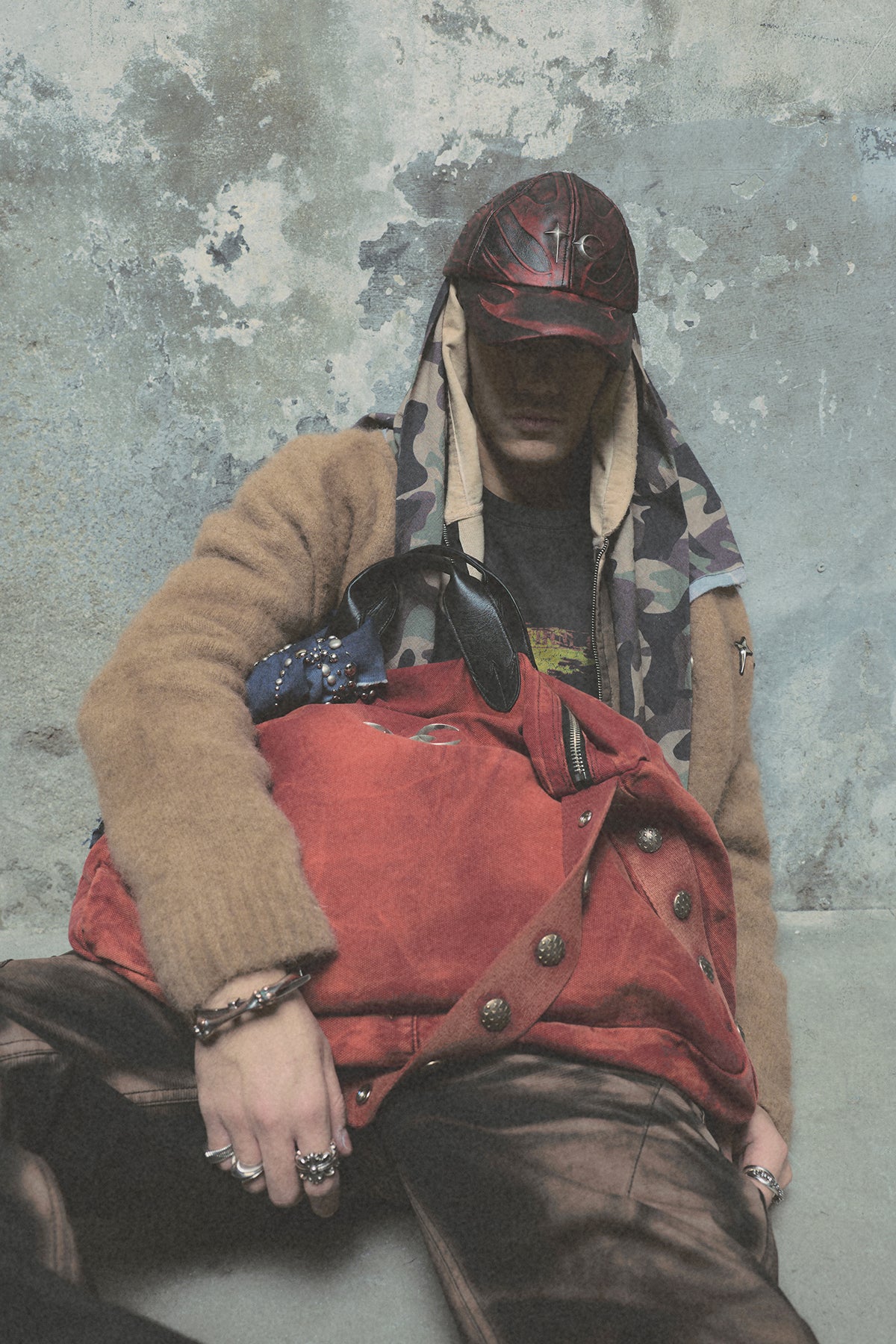 TC LEATHER CHOPPER CAP