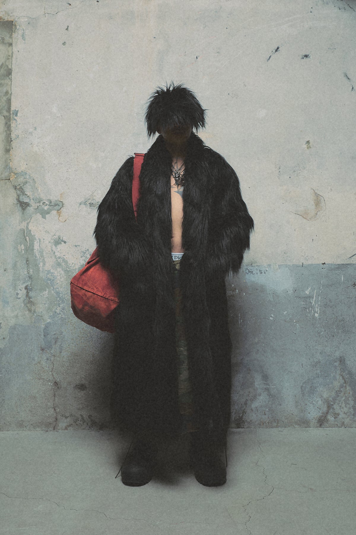 TC CROW FUR COAT