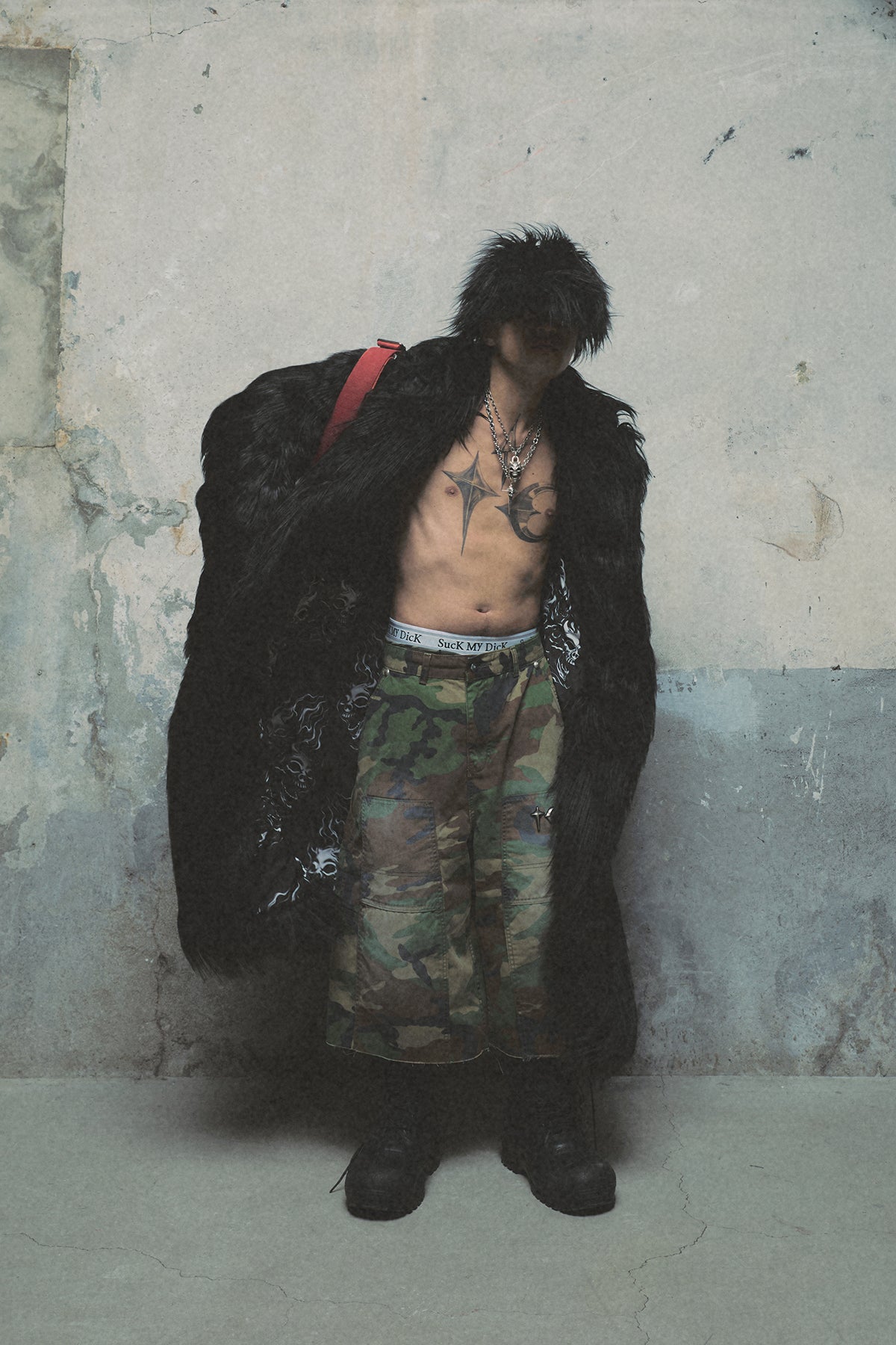 TC CROW FUR COAT