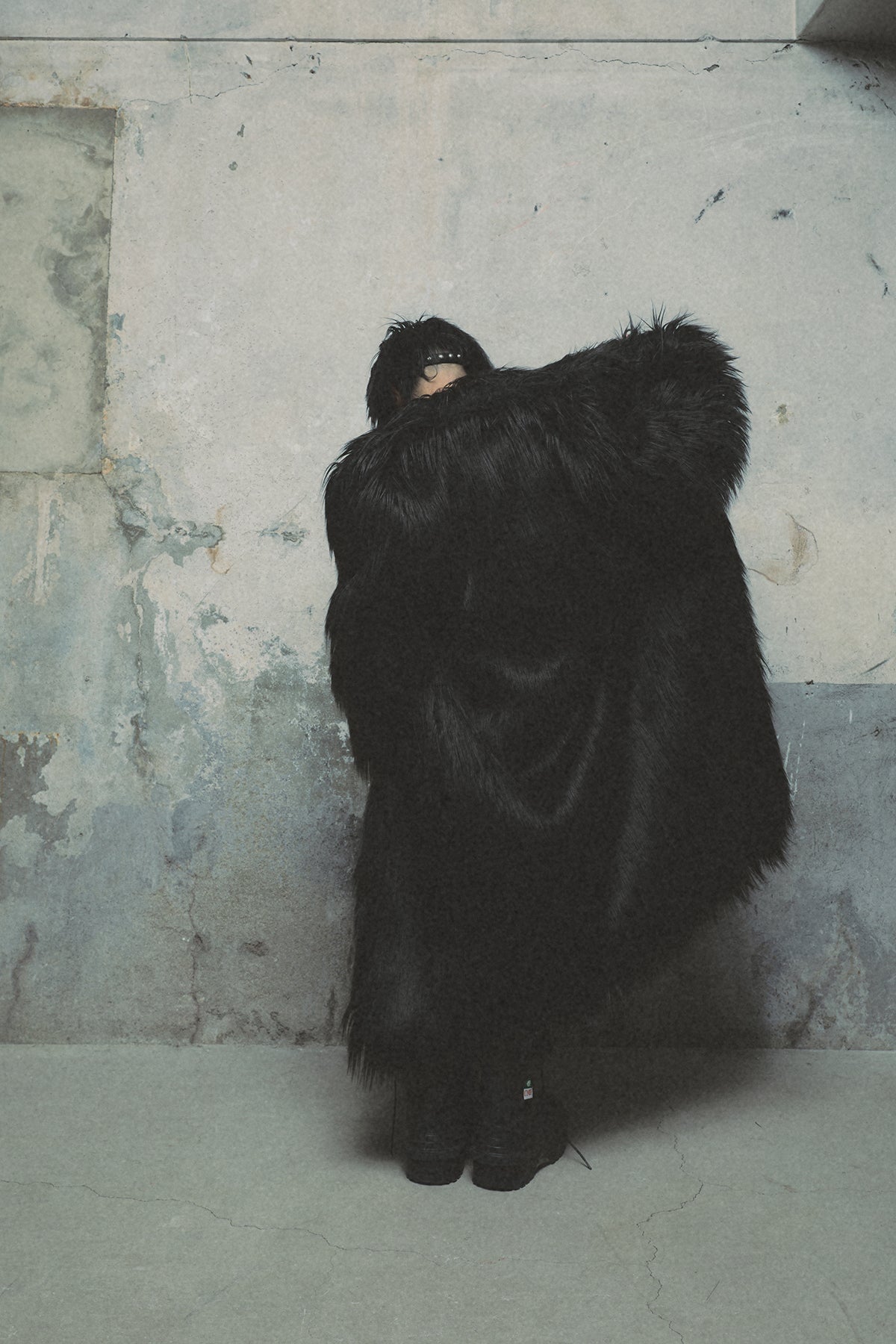 TC CROW FUR COAT