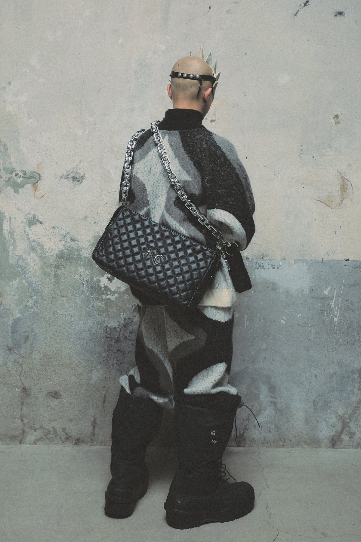 TC QUILTING BIG CHAIN BAG