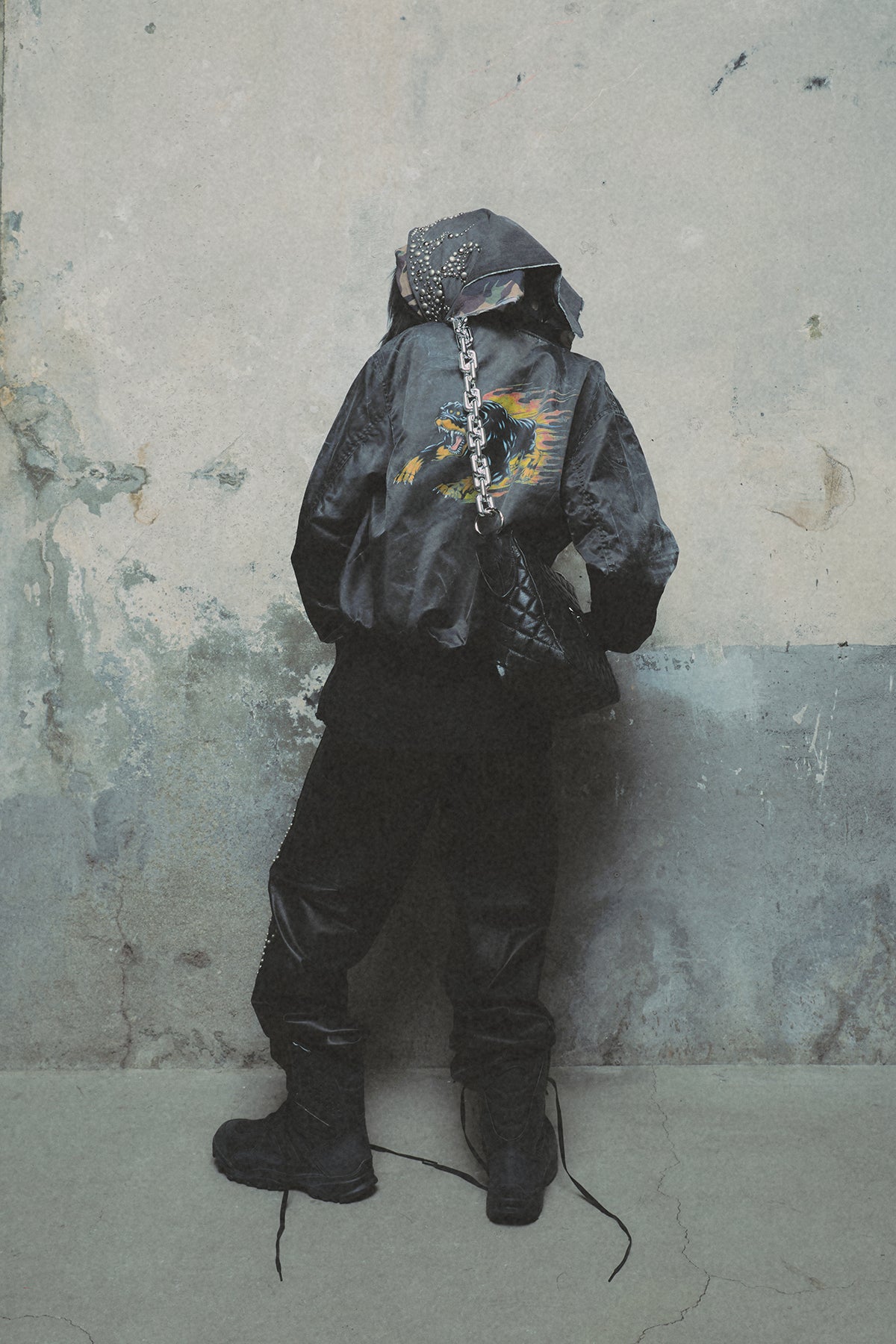 JAMONG TWO TONE WASHED MA-1 JACKET