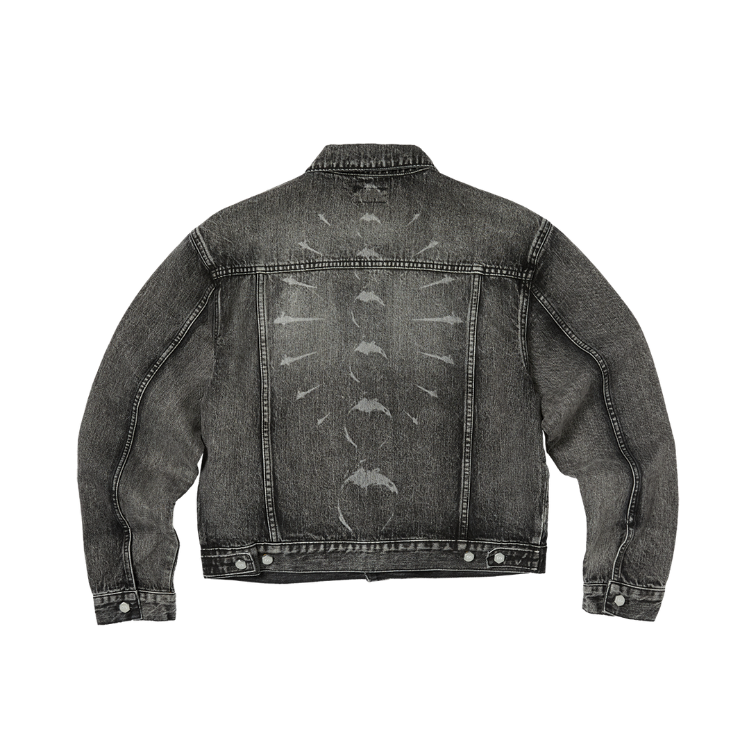 TC SPINE LASER DENIM JACKET