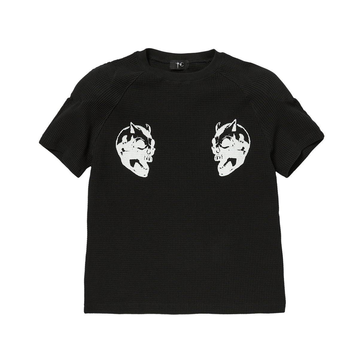 BULK SHOULDER WAFFLE T-SHIRT