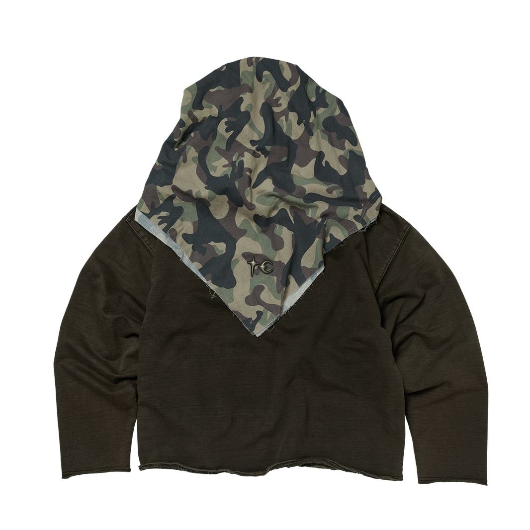 CREED SCARF HOODED ZIP-UP HOODIE