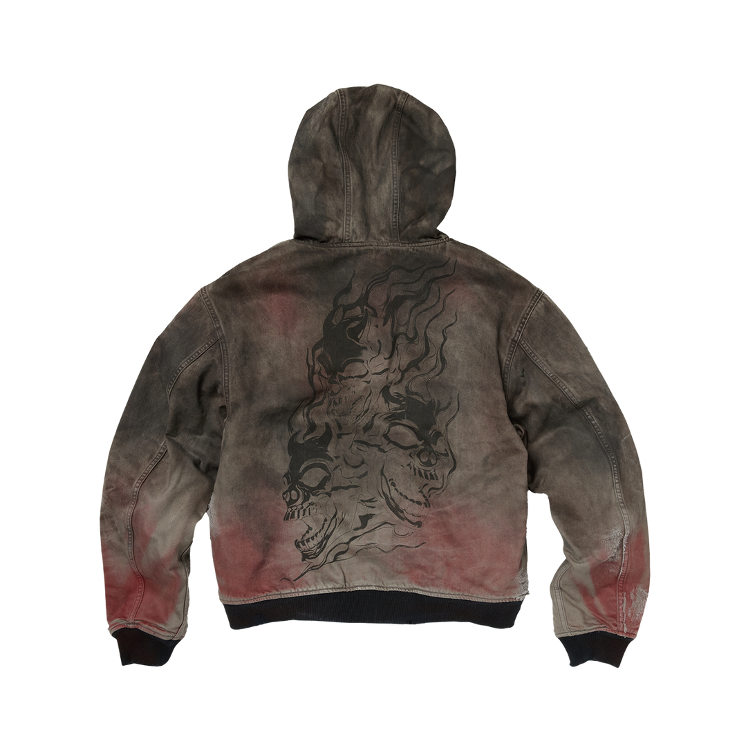 THREE RIDING SKULL VINTAGE JACKET