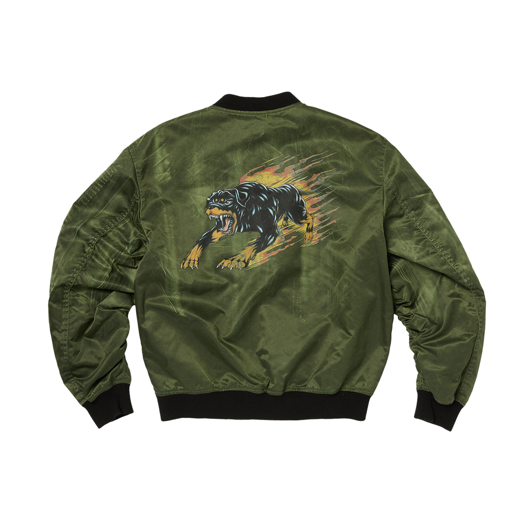 JAMONG TWO TONE WASHED MA-1 JACKET