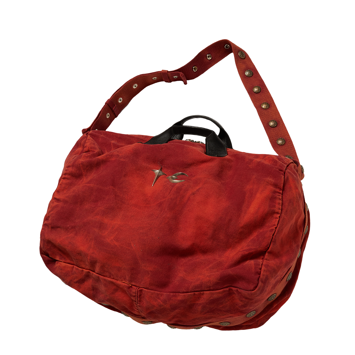TWO TONE WASHED CANVAS CROSSBODY BAG