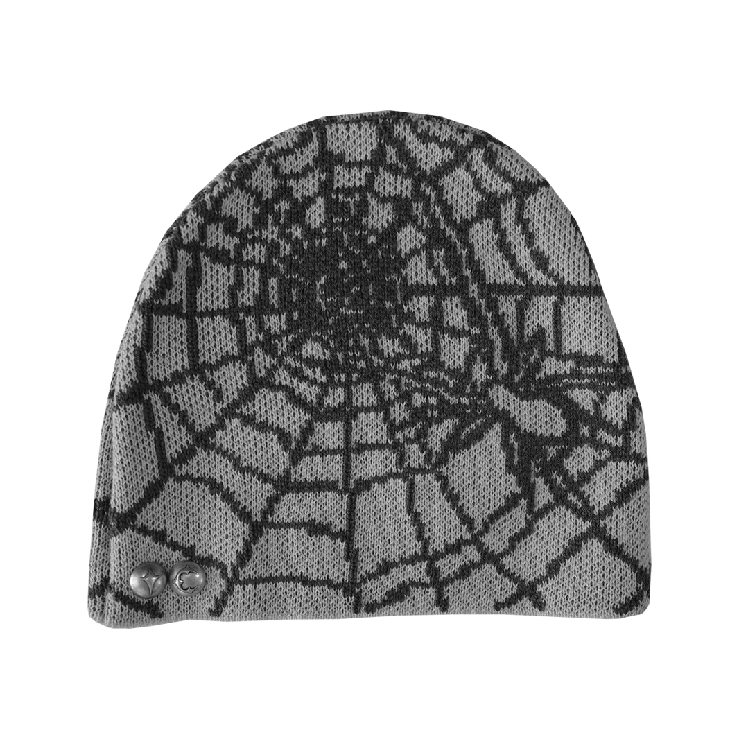 Jacquard Web Stud Beanie