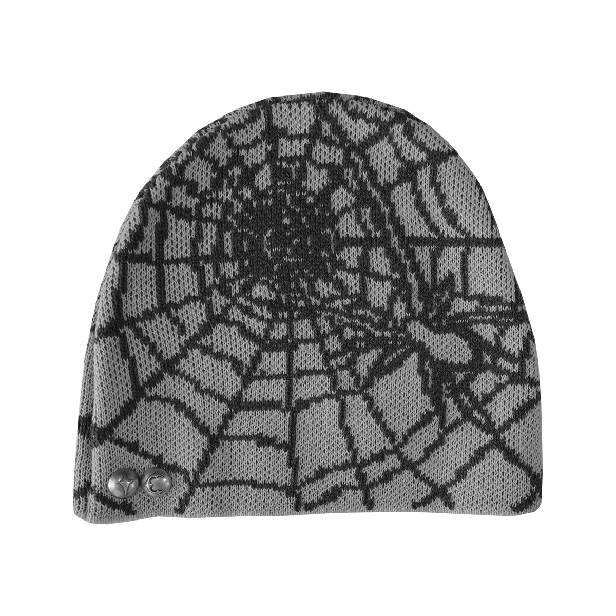 Jacquard Web Stud Beanie