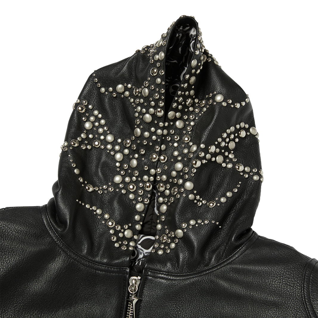 TC HOTHEAD THREE RIDING SKULL LEATHER JACKET
