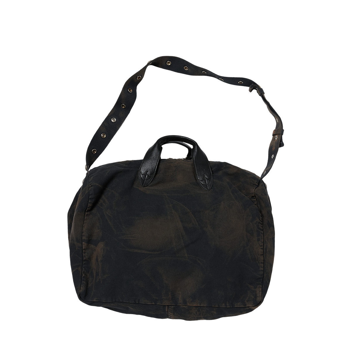 TWO TONE WASHED CANVAS CROSSBODY BAG