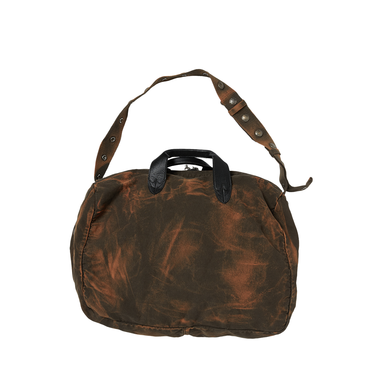 TWO TONE WASHED CANVAS CROSSBODY BAG