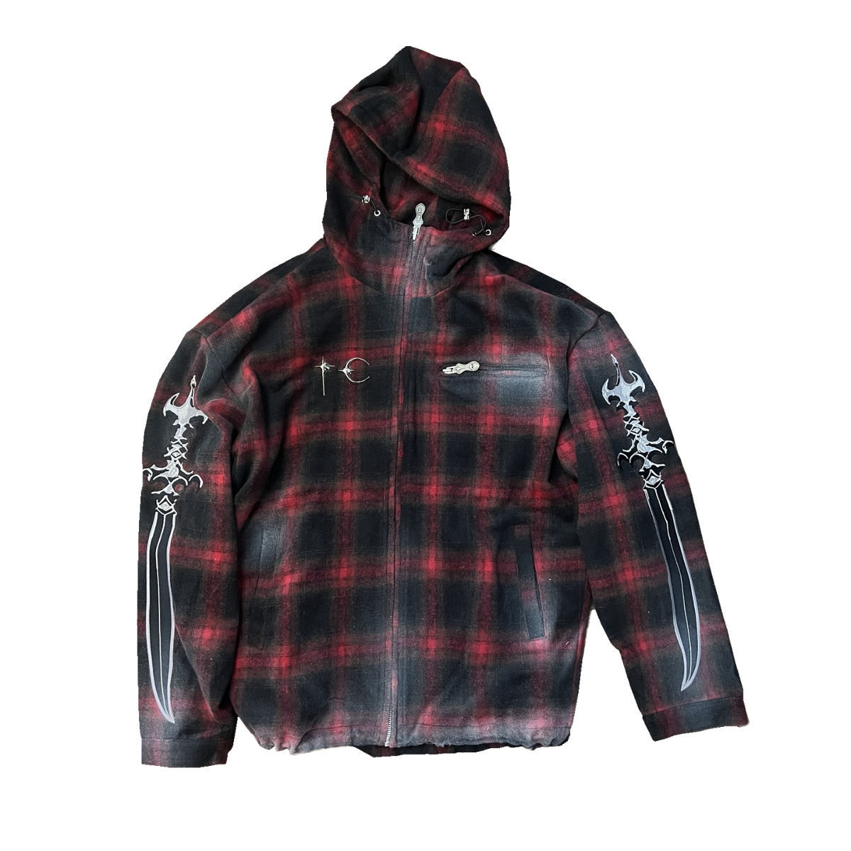 Arab Sword Flannel Zip-up