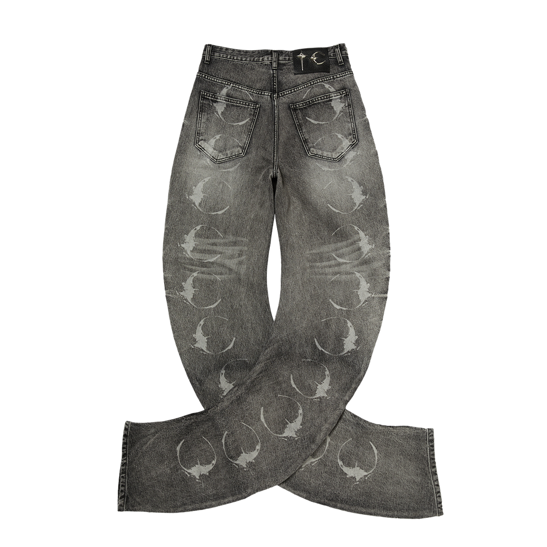 TC LASER WASHED PARKOUR DENIM PANTS