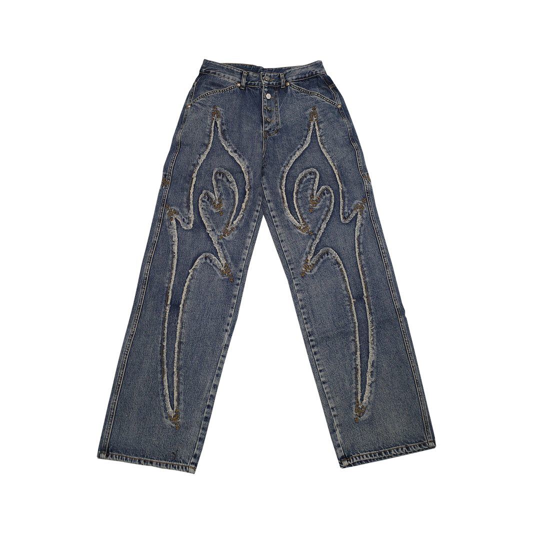 Tribal Denim Pants