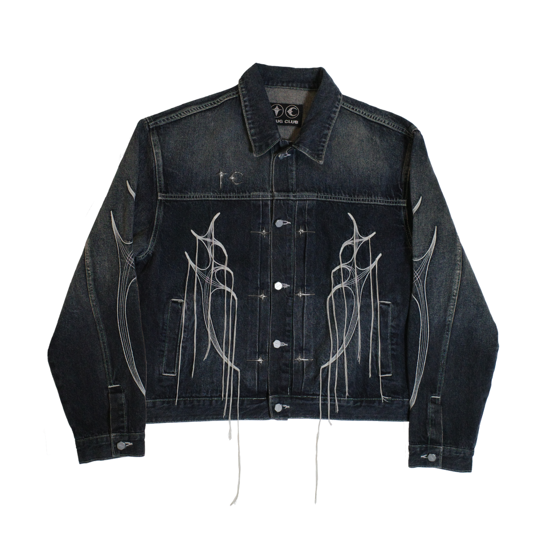 Tribal Tree Denim Jacket