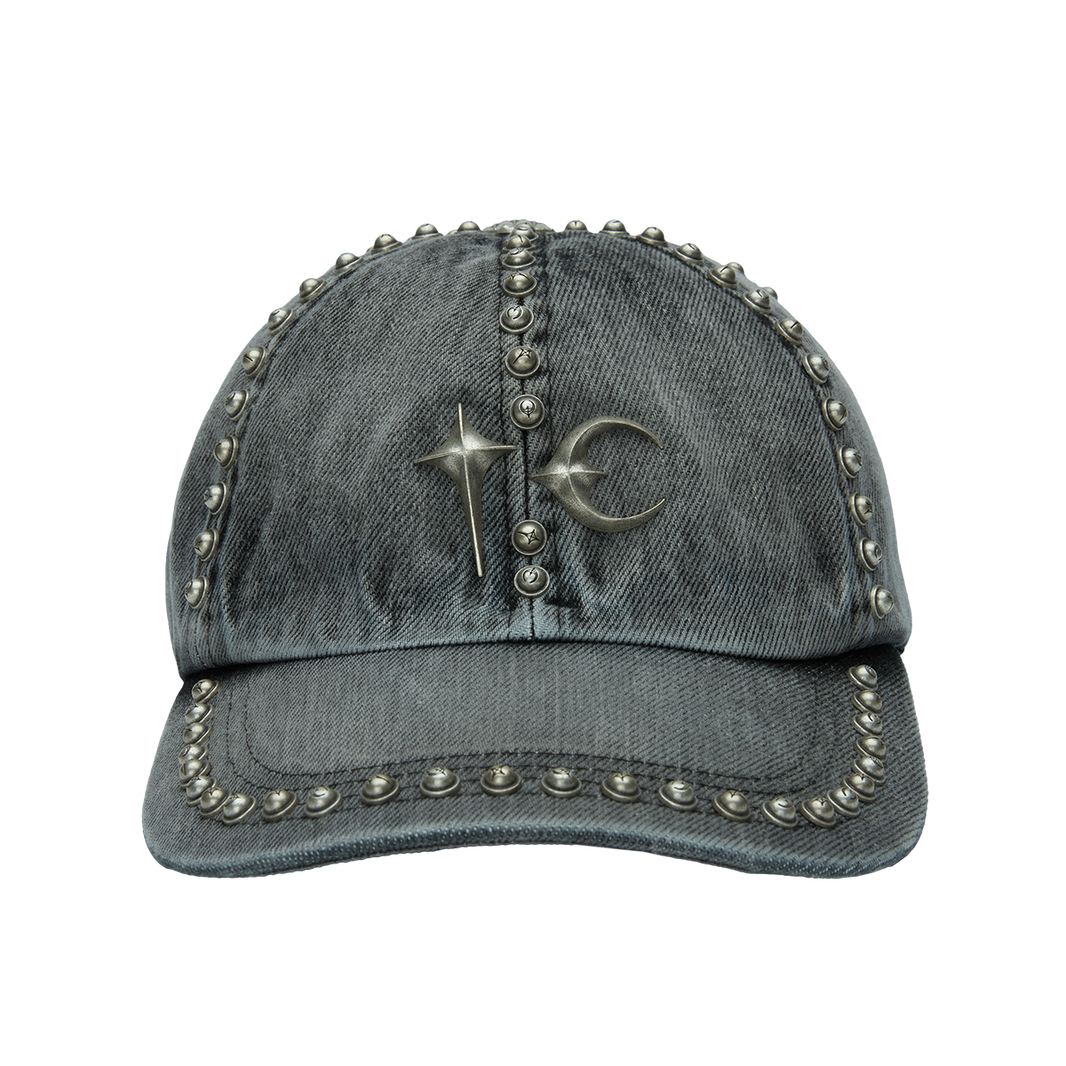Studded Denim cap