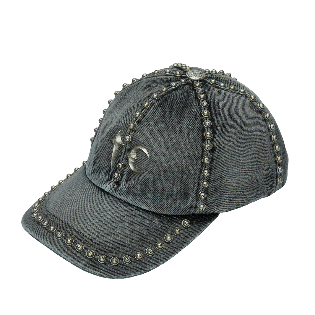 Studded Denim cap