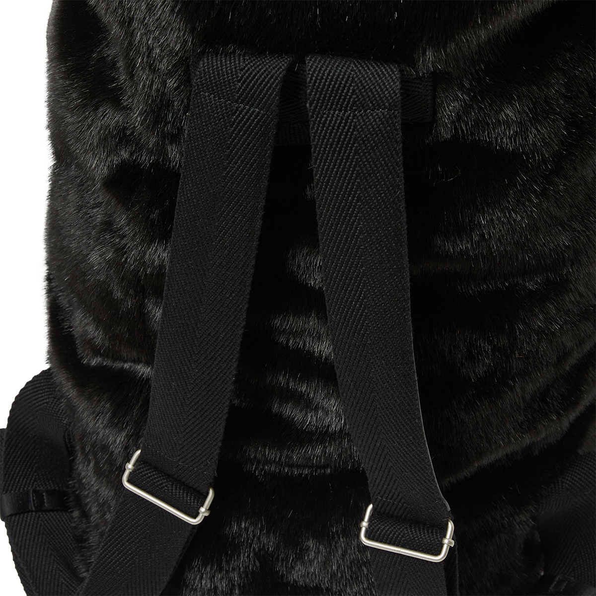 THREE RIDING SKULL FUR DUFFLE BAG