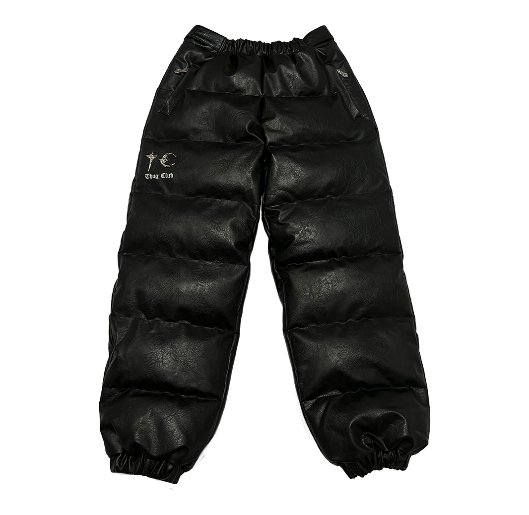 TC leather Puffer Pants