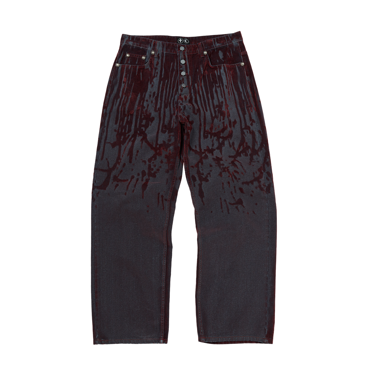 Blood Lazered Denim Pants