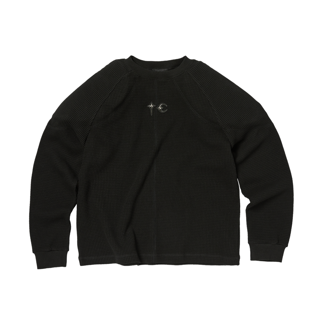 BULK SHOULDER WAFFLE LONG SLEEVE