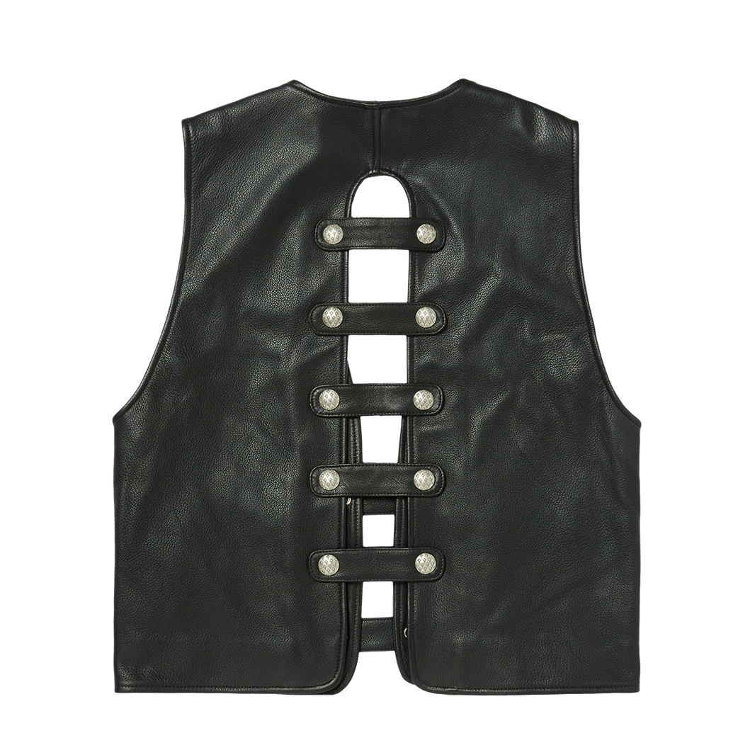 Goat Skin Leather Vest