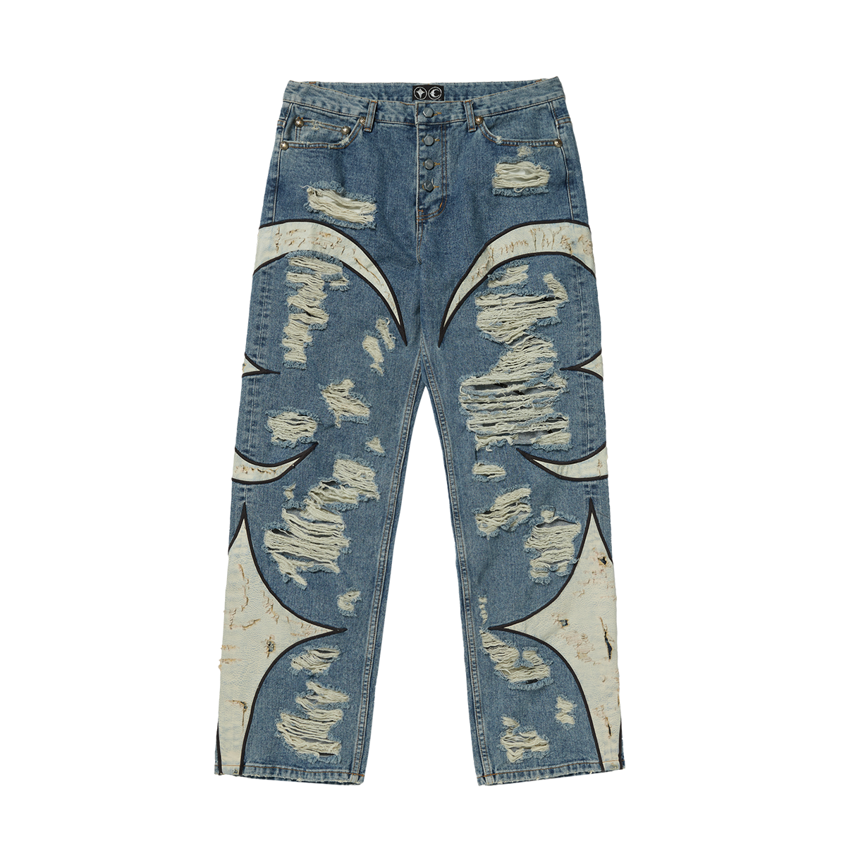 TC Leather Washing Denim Pants (War Ver.)