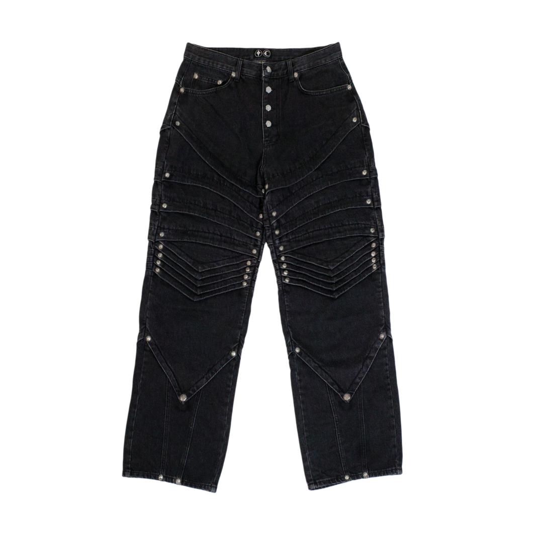 Full Stud Knight Denim Pants